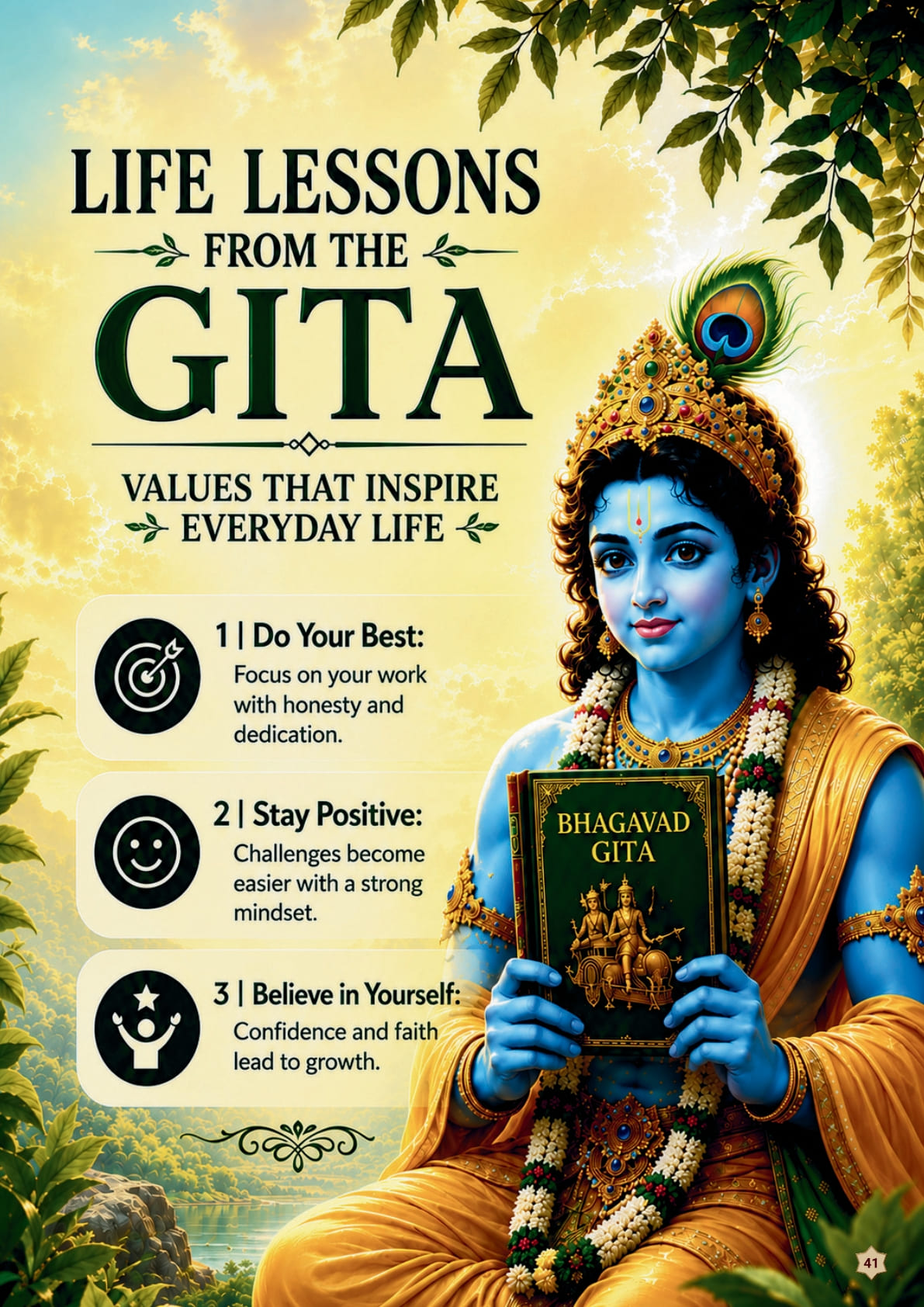 Bhagavad Gita for Kids (Hindi) + Bhagavad Gita for Kids (English) view 9